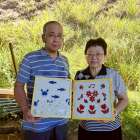 じゃらん遊び体験の「漆喰絵画体験」にご夫婦が参加してくださいました！